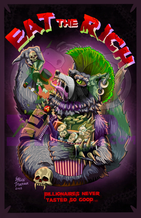 Eat The Rich - Trash Panda Print