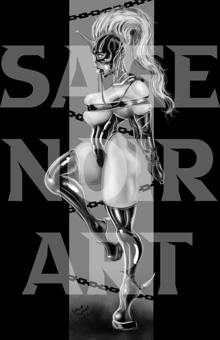 Pony Slave Fem 11x17 inch poster print.