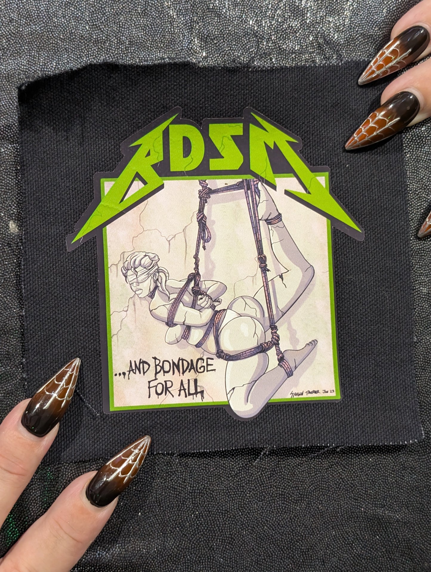 And Bondage for All Patch - Kinky Metal