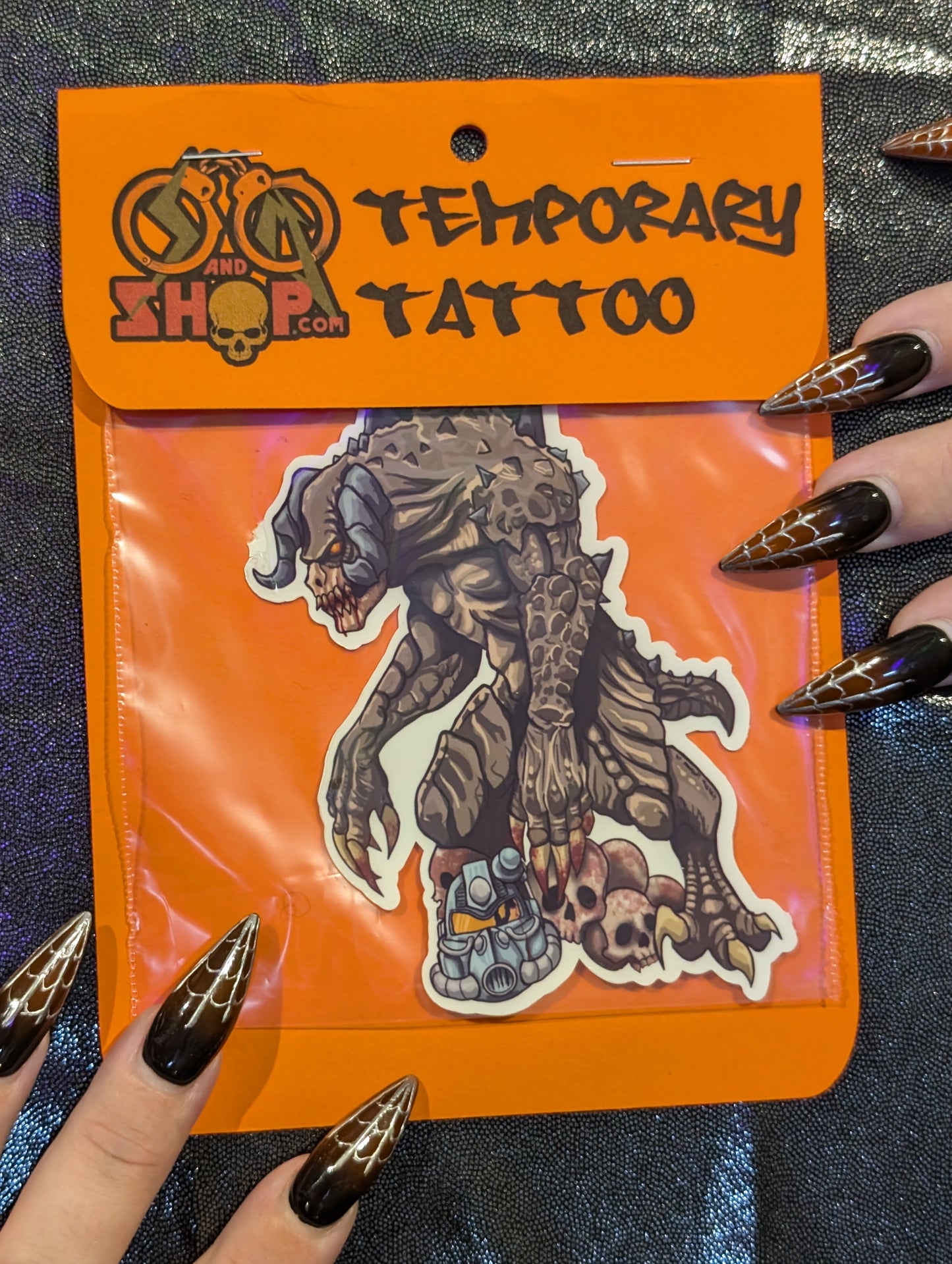 Death Klaw Temporary Tattoo