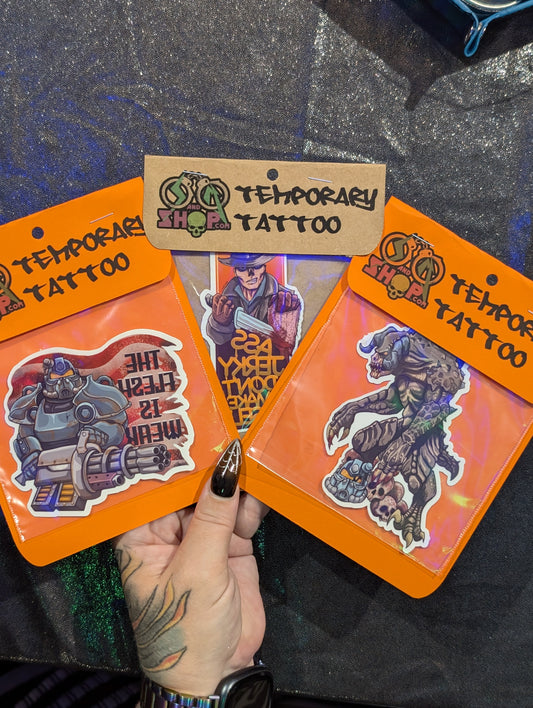 Ass Jerky Temporary Tattoo