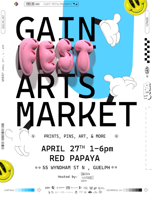 Punk Rock Flea Market Guelph - GAINFest Arts Market