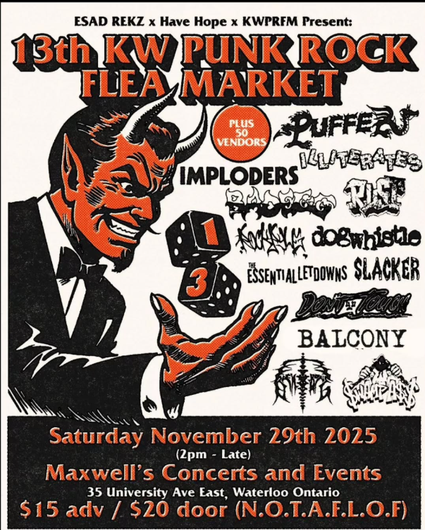 13th Punk Rock Flea Market Kitchener/Waterloo