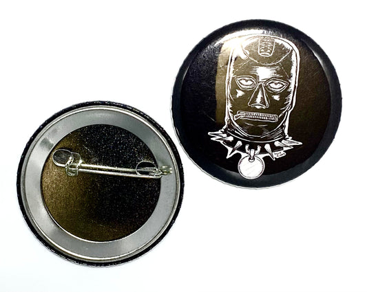 Leather Hood 2.25 Inch Pin-Back Button