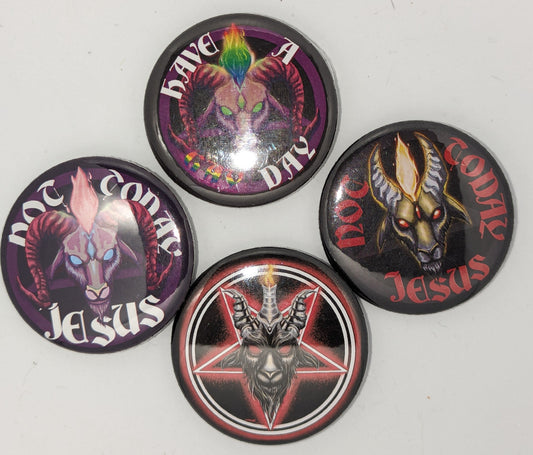 Pentagram 2.25 Inch Buttons